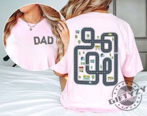 Twosided Car Track Dad Car Massage Shirt giftyzy 2