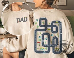 Twosided Car Track Dad Car Massage Shirt giftyzy 4