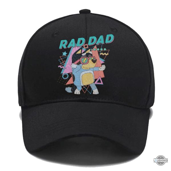bluey rad dad hat bandit heeler bluey embroidered classic baseball cap trendy australian blue dog cartoon tv show gift laughinks 2