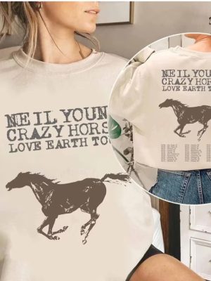 Neil Young And Crazy Horse 2024 Tour Shirt Neil Young Fan Shirt Neil Young And Crazy Horse Albums Unique revetee 3