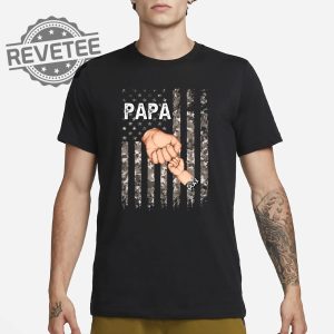 Papa Father Day T Shirt Unique Best Fathers Day Presents Good Fathers Day Gift Custom Fathers Day Shirts revetee 2