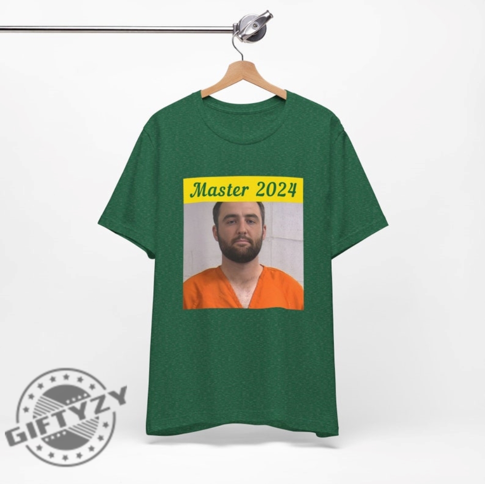 Scottie Scheffler Mugshot Master 2024 Famous Golfing Legend Shirt