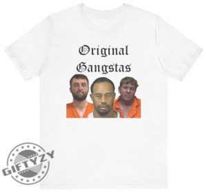 Scottie Scheffler Tiger Woods John Daly Original Gangstas Mugshot Shirt giftyzy 2