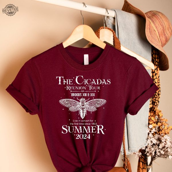 Cicada Shirt 2024 Cicada Concert Tour 2024 Cicada Reunion Tee Year Of The Cicadas Shirt Insect Lover Tee Unique revetee 1