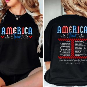 Retro America Tour Shirt 4Th Of July Shirt 1776 Independence Day Shirt American Flag Shirt Memorial Day Shirt Unique revetee 2