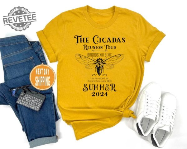 The Cicadas Reunion Tour Shirt Cicada Shirt 2024 Goblincore Insect Tee Shirts Nature Lover Gift Unique revetee 1