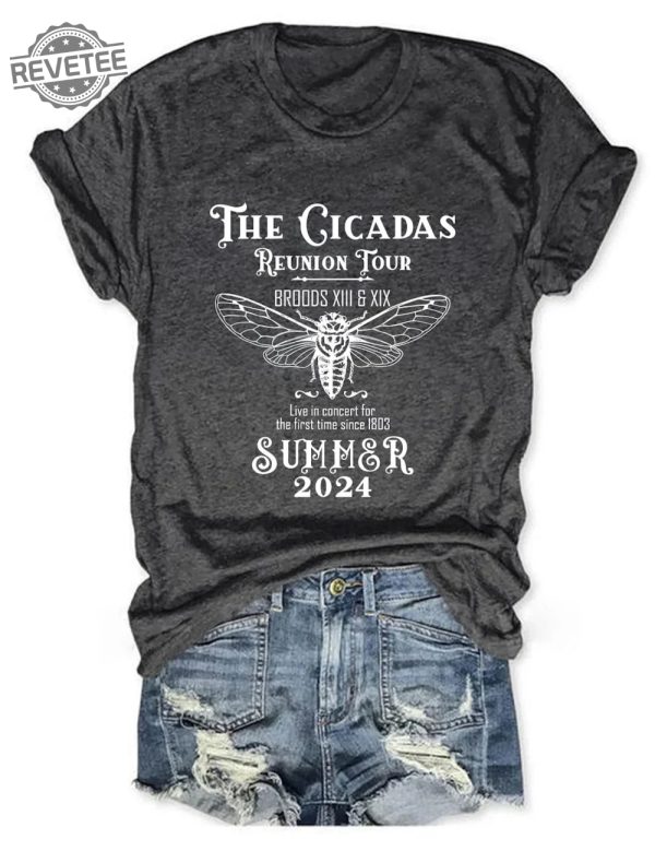 The Cicadas Reunion Tour Shirt Cicada Shirt 2024 Goblincore Insect Tee Shirts Nature Lover Gift Unique revetee 2