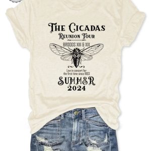 The Cicadas Reunion Tour Shirt Cicada Shirt 2024 Goblincore Insect Tee Shirts Nature Lover Gift Unique revetee 3