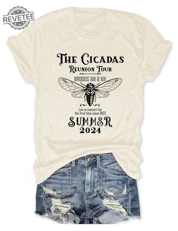The Cicadas Reunion Tour Shirt Cicada Shirt 2024 Goblincore Insect Tee Shirts Nature Lover Gift Unique revetee 3