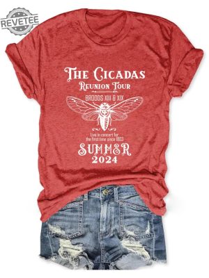 The Cicadas Reunion Tour Shirt Cicada Shirt 2024 Goblincore Insect Tee Shirts Nature Lover Gift Unique revetee 4