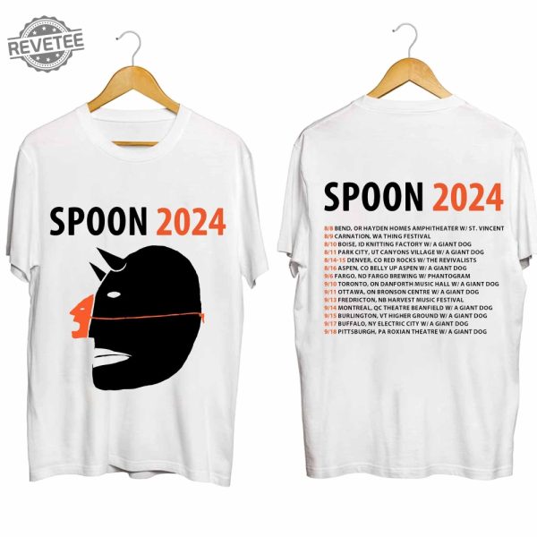 Spoon 2024 Tour Shirt Spoon Band Fan Shirt Spoon 2024 Concert Shirt Unique revetee 1
