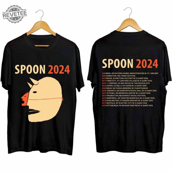 Spoon 2024 Tour Shirt Spoon Band Fan Shirt Spoon 2024 Concert Shirt Unique revetee 2