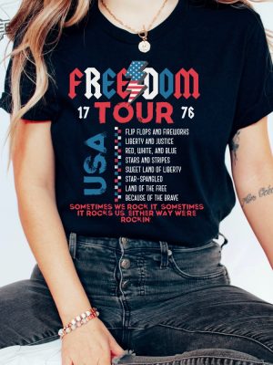 Retro America Tour Shirt 4Th Of July Tshirt 1776 Independence Day Tee Memorial Day Shirt Patriotic American Unique revetee 4