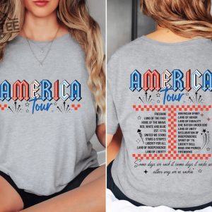 Retro America Tour Shirt 4Th Of July Playlist Mens 4Th Of July Outfits July 4Th Outfits For Woman Family Matching 4Th Of July Outfits Unique revetee 3