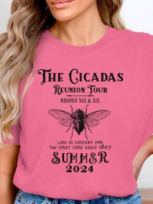 The Cicadas Reunion Tour Summer 2024 Shirt Broods Xiii Xix Concert Shirt Live In Concert Since 1803 Graphic Tee Unique revetee 3