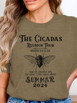 The Cicadas Reunion Tour Summer 2024 Shirt Broods Xiii Xix Concert Shirt Live In Concert Since 1803 Graphic Tee Unique revetee 4