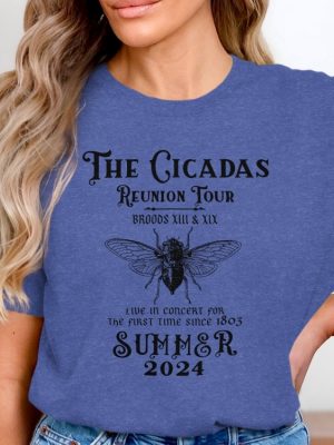 The Cicadas Reunion Tour Summer 2024 Shirt Broods Xiii Xix Concert Shirt Live In Concert Since 1803 Graphic Tee Unique revetee 5