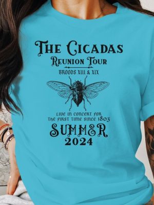 The Cicadas Reunion Tour Summer 2024 Shirt Broods Xiii Xix Concert Shirt Live In Concert Since 1803 Graphic Tee Unique revetee 6