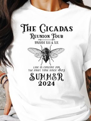 The Cicadas Reunion Tour Summer 2024 Shirt Broods Xiii Xix Concert Shirt Live In Concert Since 1803 Graphic Tee Unique revetee 7