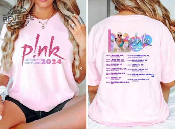 Pnk Pink Singer Summer Carnival 2024 Tour Shirt Pink Fan Lovers Shirt P Nk What About Us P Nk Summer Carnival 2024 Unique revetee 4