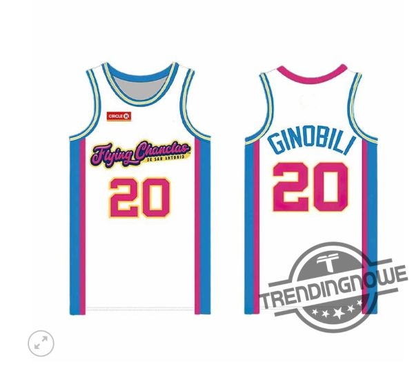 Missions Manu Ginobili White Flying Chanclas Basketball Jersey Giveaway 2024 trendingnowe 1