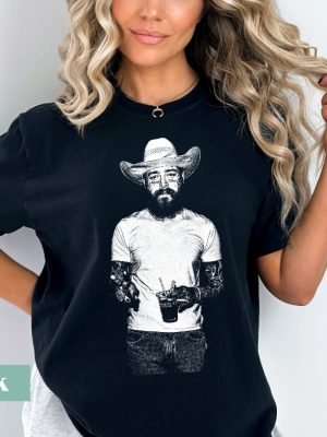 Cowboy Post Shirt Country Shirt Post Malone Shirt Had Some Help Shirt Posty Tee Unique revetee 4