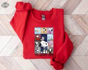 Taylor Swift Eras Tour Snoopy Sweatshirt Snoopy Dog Sweater Swiftie Eras Crewneck Snoopy Taylor Swift Unique revetee 5