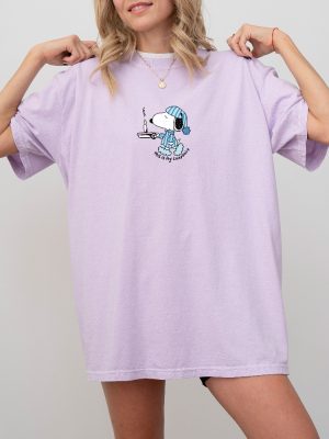 Snoopy Sleepshirt Tee Womens Tshirt Graphic Tshirt Unique Snoopy Sleepshirt Tshirt revetee 3