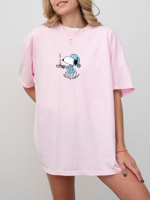 Snoopy Sleepshirt Tee Womens Tshirt Graphic Tshirt Unique Snoopy Sleepshirt Tshirt revetee 4