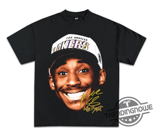 Vintage Kobe Bryant Draft Day Shirt Young Kobe Bryant Smiling Face Shirt Kobe Bryant La Dodgers Shirt Kobe Bryant T Shirt trendingnowe 1