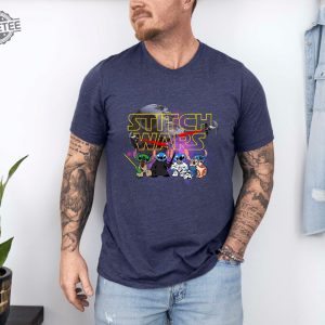 Disney Stitch Wars Characters Shirt Star Wars Stitch Adult Sweatshirt Stitch Head Tee Stitch Lover Hoodie Unique revetee 2