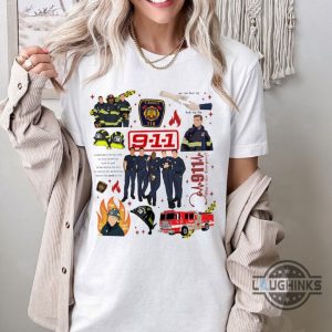 evan buckley 911 shirt tv show trendy design tee gift for fans