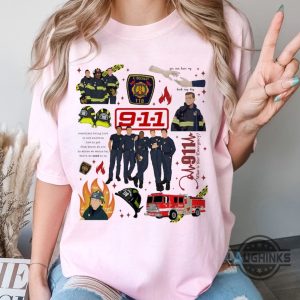 evan buckley 911 shirt tv show trendy design tee gift for fans