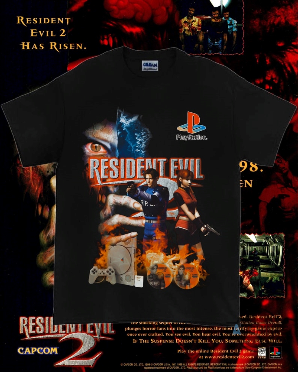 Resident Evil Ps2 Games Shirt Limited Edition