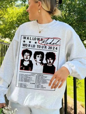 Wallows Model World Tour 2024 Shirt Wallows Band Fan Shirt Wallows 2024 Concert Shirt Model World Tour 2024 Shirt Unique revetee 2