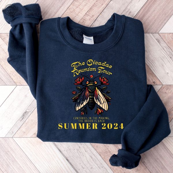The Cicadas Reunion Tour Shirt Cicada Concert Tour 2024 Shirts Cicadas Invasion 2024 Shirts States Of Cicada Double Brood Shirt Unique revetee 1