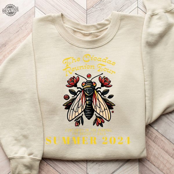 The Cicadas Reunion Tour Shirt Cicada Concert Tour 2024 Shirts Cicadas Invasion 2024 Shirts States Of Cicada Double Brood Shirt Unique revetee 2
