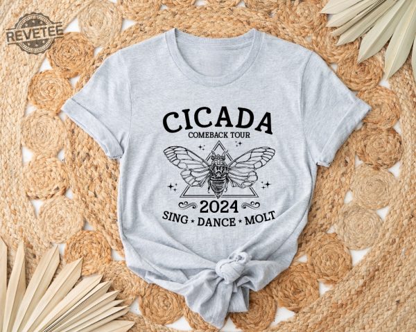 The Cicadas Comeback Tour Shirt The Cicadas Sing 2024 Shirt Gift For Nature Lover Funny Cicada Concert T Shirt Unique revetee 1