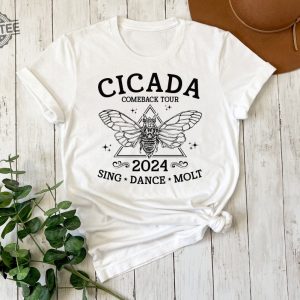 The Cicadas Comeback Tour Shirt The Cicadas Sing 2024 Shirt Gift For Nature Lover Funny Cicada Concert T Shirt Unique revetee 2