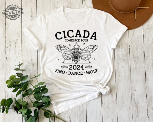 The Cicadas Comeback Tour Shirt The Cicadas Sing 2024 Shirt Gift For Nature Lover Funny Cicada Concert T Shirt Unique revetee 2