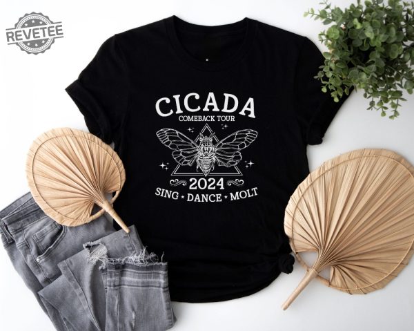 The Cicadas Comeback Tour Shirt The Cicadas Sing 2024 Shirt Gift For Nature Lover Funny Cicada Concert T Shirt Unique revetee 3