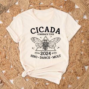The Cicadas Comeback Tour Shirt The Cicadas Sing 2024 Shirt Gift For Nature Lover Funny Cicada Concert T Shirt Unique revetee 4