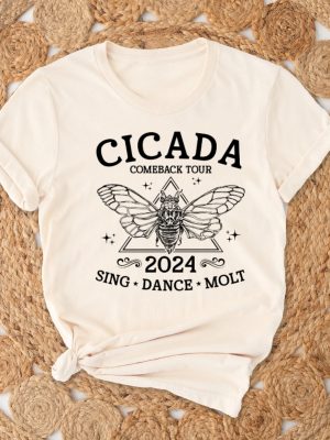 The Cicadas Comeback Tour Shirt The Cicadas Sing 2024 Shirt Gift For Nature Lover Funny Cicada Concert T Shirt Unique revetee 4