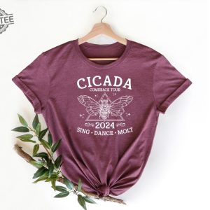 The Cicadas Comeback Tour Shirt The Cicadas Sing 2024 Shirt Gift For Nature Lover Funny Cicada Concert T Shirt Unique revetee 5