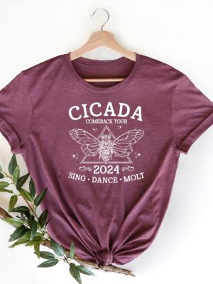 The Cicadas Comeback Tour Shirt The Cicadas Sing 2024 Shirt Gift For Nature Lover Funny Cicada Concert T Shirt Unique revetee 5