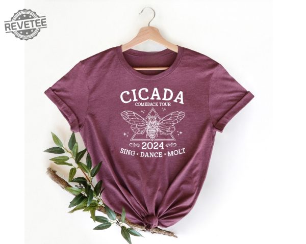 The Cicadas Comeback Tour Shirt The Cicadas Sing 2024 Shirt Gift For Nature Lover Funny Cicada Concert T Shirt Unique revetee 5