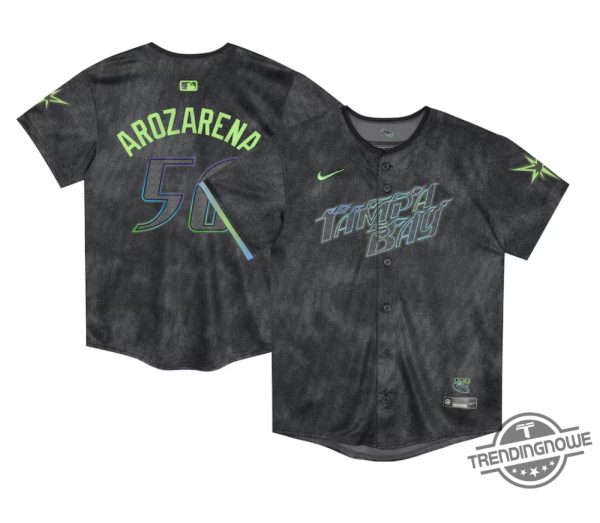Rays City Connect Jersey 2024 Tampa Bay Rays Randy Arozarena Nike Charcoal 2024 City Connect Jersey trendingnowe 2
