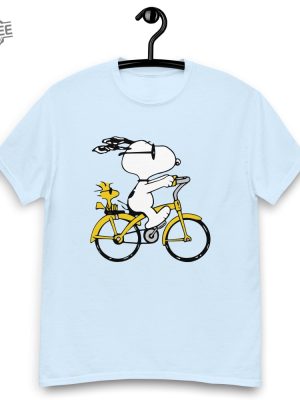 Peanuts Snoopy Woodstock Riding Bike Shirt Anniversary Shirt Happy Monday Snoopy Snoopy Thank You Snoopy Summer Images Unique revetee 4