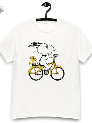 Peanuts Snoopy Woodstock Riding Bike Shirt Anniversary Shirt Happy Monday Snoopy Snoopy Thank You Snoopy Summer Images Unique revetee 6