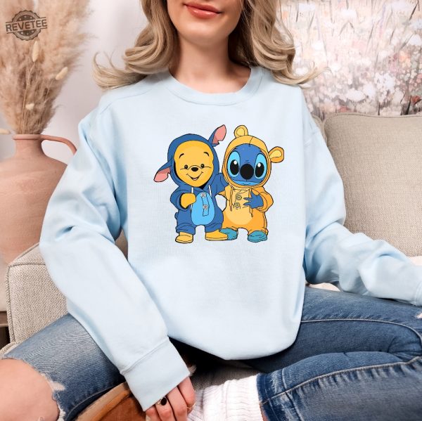 Winnie The Pooh Shirt Stitch Shirt Pooh Bear Shirt Winnie The Pooh Eating Honey Winnie The Pooh Saying Goodbye Unique revetee 2